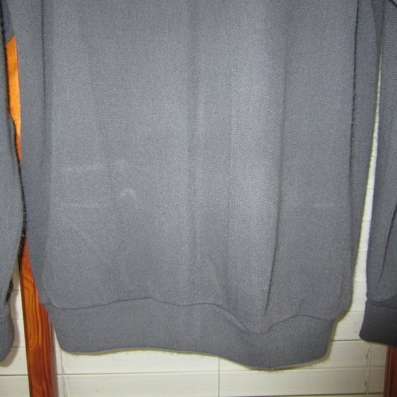 Par Four Cardigan Grampa Sweater Gray Men's Large 42-44 USA Made Vintage - Picture 8 of 9